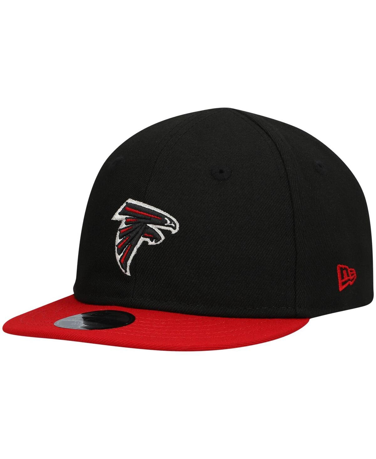 New Era Babies' Infant Unisex Black And Red Atlanta Falcons My 1st 9fifty Adjustable Hat In Black,red