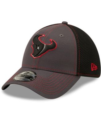 Men's Graphite and Black Houston Texans Neo Mesh 39THIRTY Flex Hat - Macy's