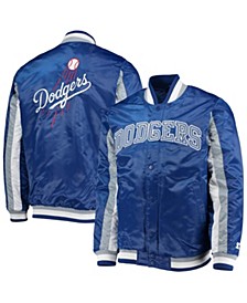 Men's Royal Los Angeles Dodgers The Ace Satin Full-Snap Jacket
