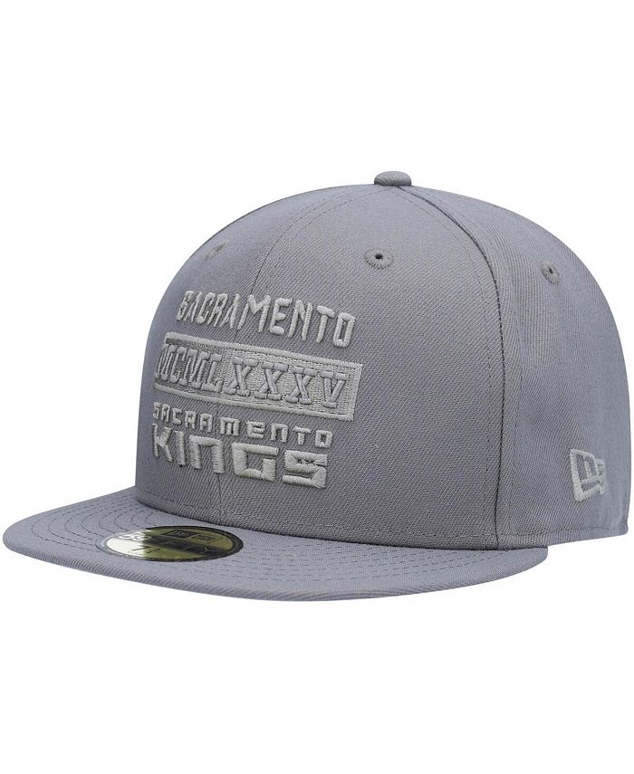 New Era Men's Gray Sacramento Kings Stack 59FIFTY Fitted Hat Macy's