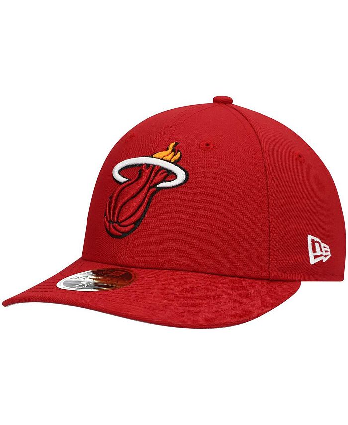 New Era Men's Red Miami Heat Team Low Profile 59FIFTY Fitted Hat - Macy's