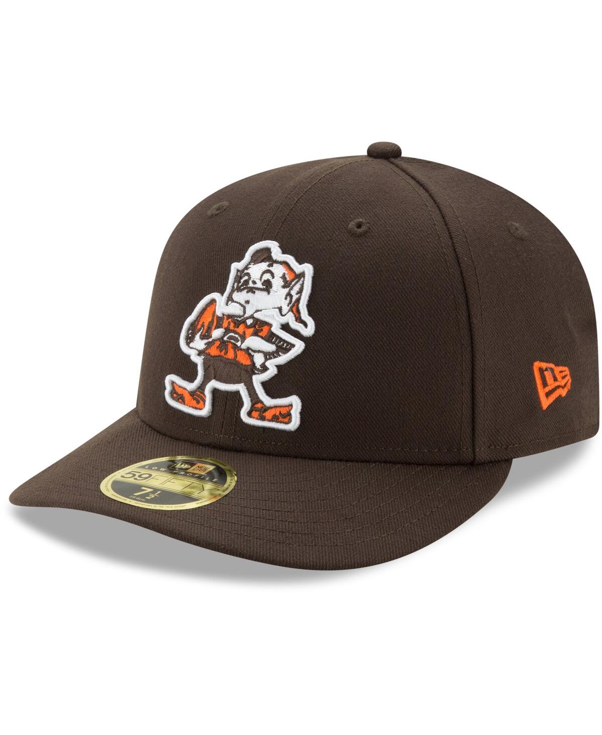 Men'sCleveland Browns Brownie Omaha Throwback Low Profile 59FIFTY Fitted Hat - Brown