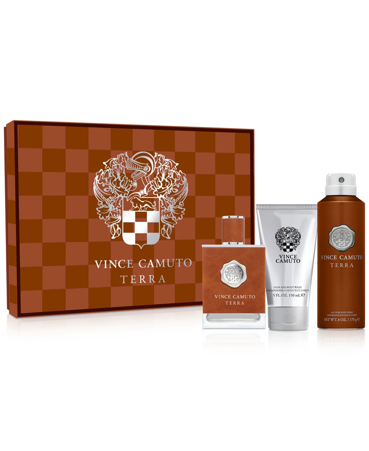 Мужской набор из 3 предметов Подарочный набор туалетной воды Terra