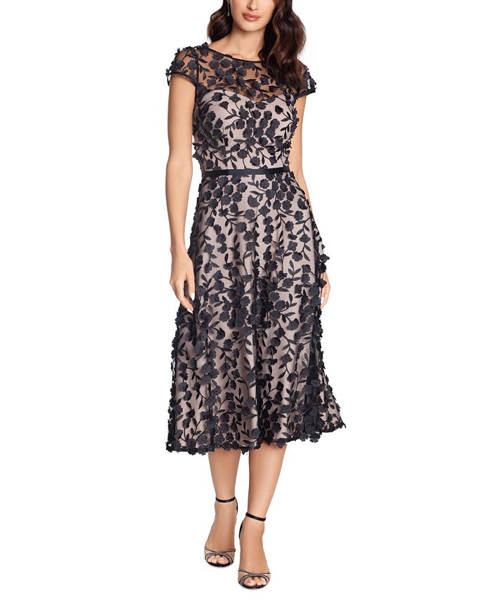 Xscape floral fit and flare dress 2025