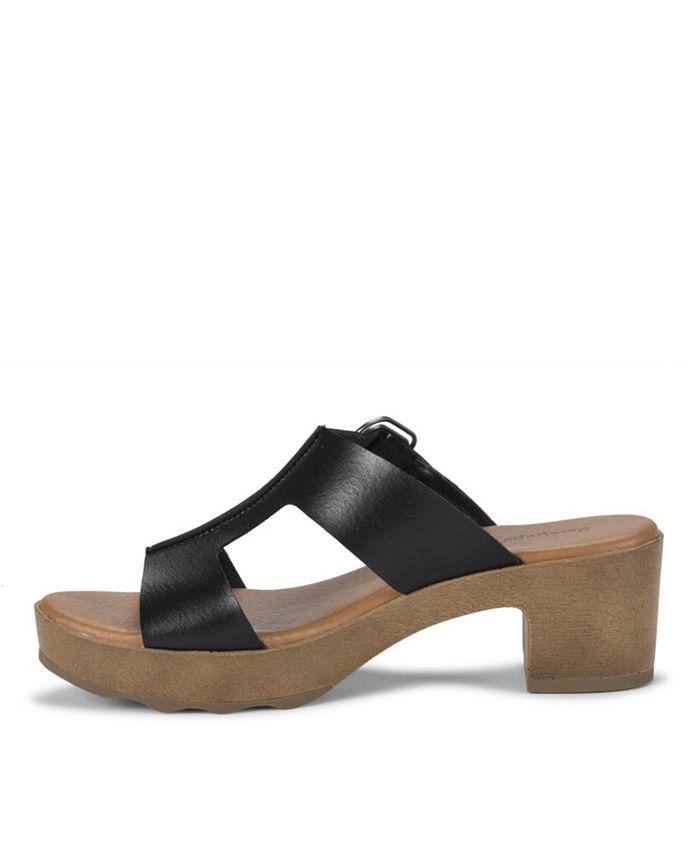 Baretraps Gwenney Block Heel Slide Sandals & Reviews - Sandals - Shoes ...