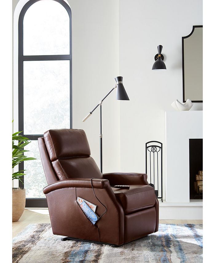 Furniture Cainsey Leather Power Lift Recliner, Created for Macy's Macy's