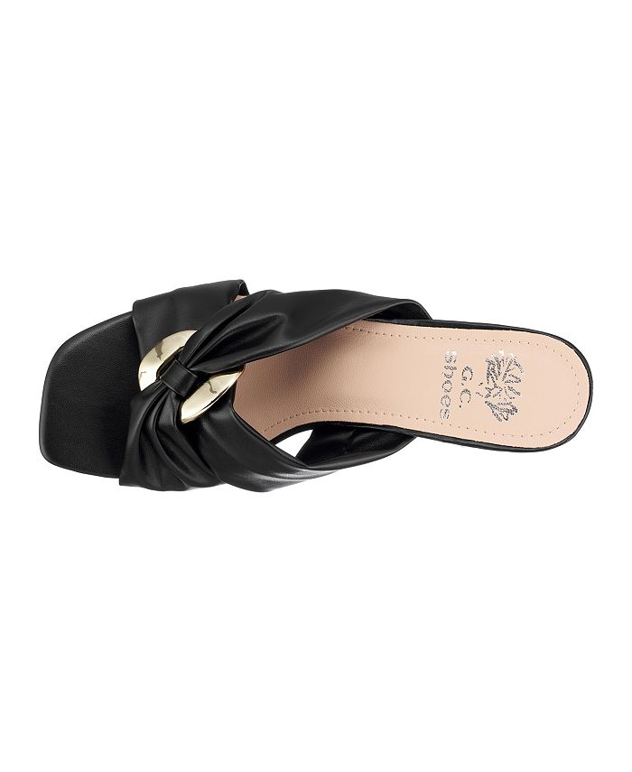 GC Shoes Women's Zane Heeled Slide Sandals - Macy's