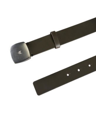 Women's Micro CK Logo Leather Pant Belt