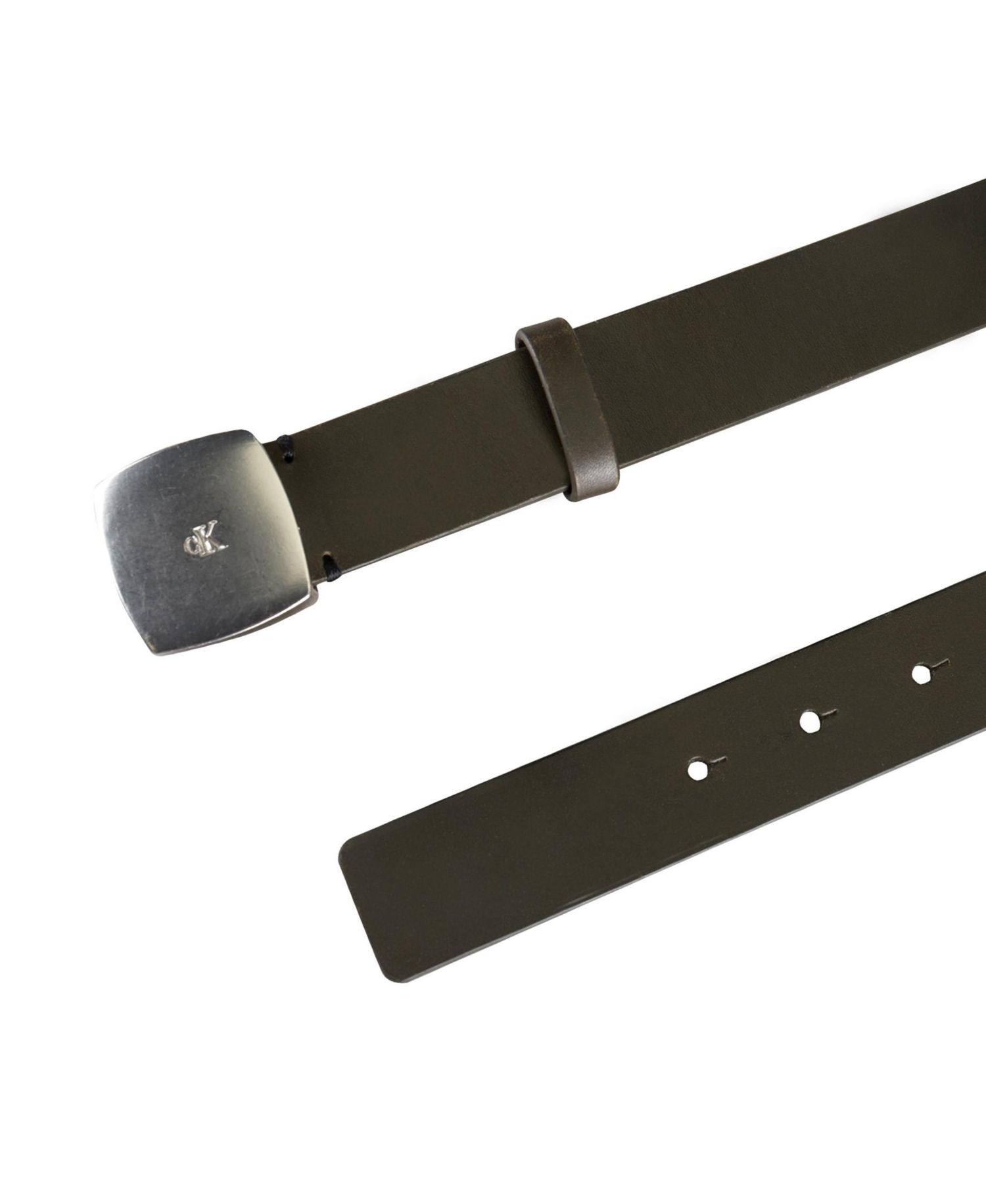 Women's Micro CK Logo Leather Pant Belt