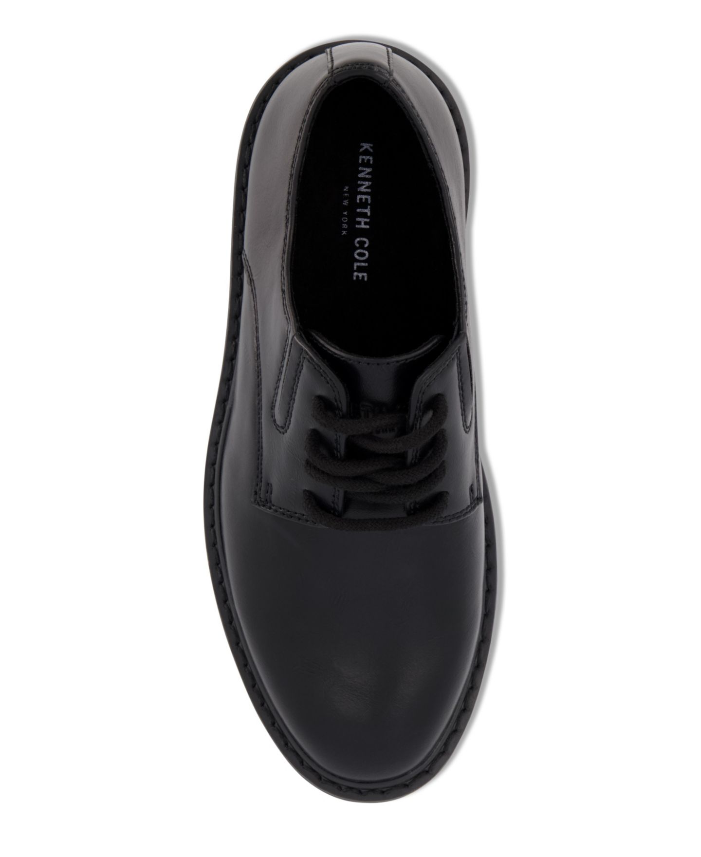 Обувь Kenneth Cole New York Padded Inside Dress Shoe для мальчиков, цвет: Чёрный — фото 6