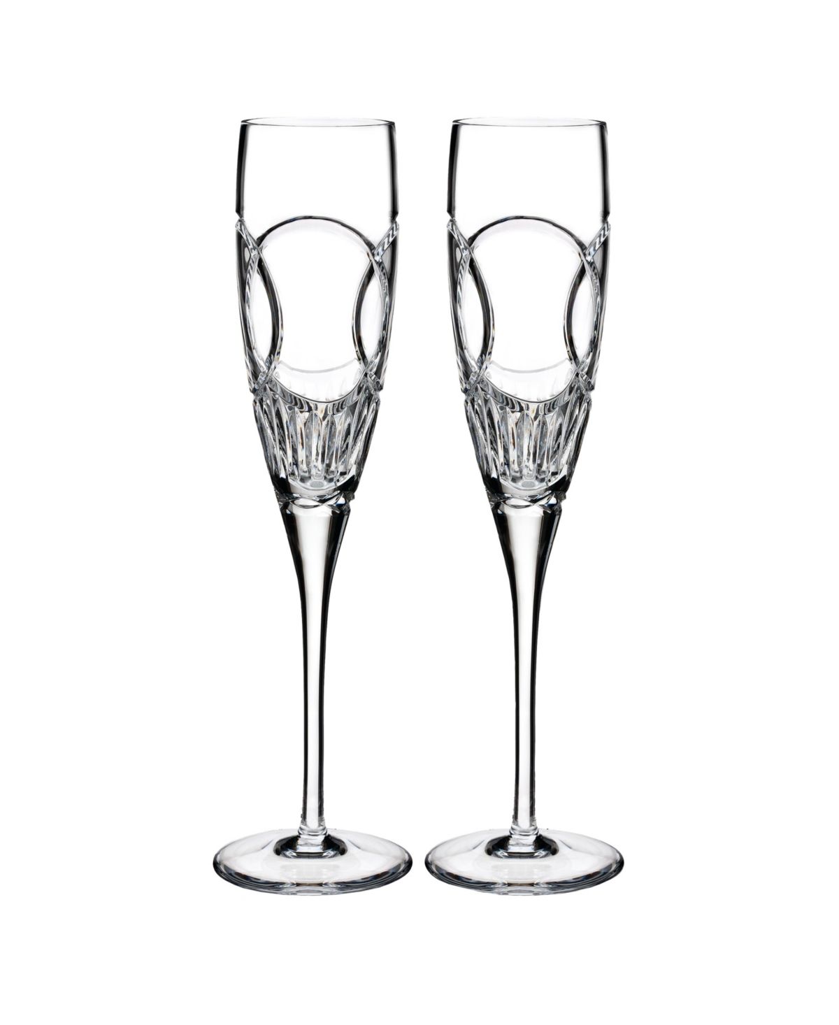 Shop Waterford Love Happiness Flute Pair, 2 Piece In Clear