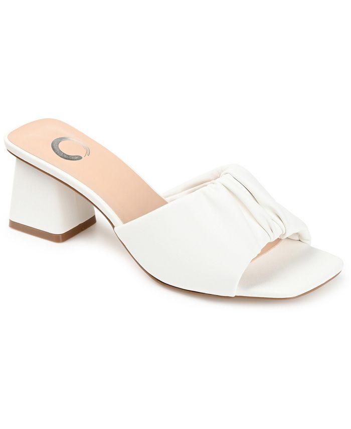 Journee Collection Women's Briarr Ruched Sandals - Macy's