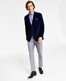Men's Slim-Fit Solid Velvet Blazer, Created for Macy's 
