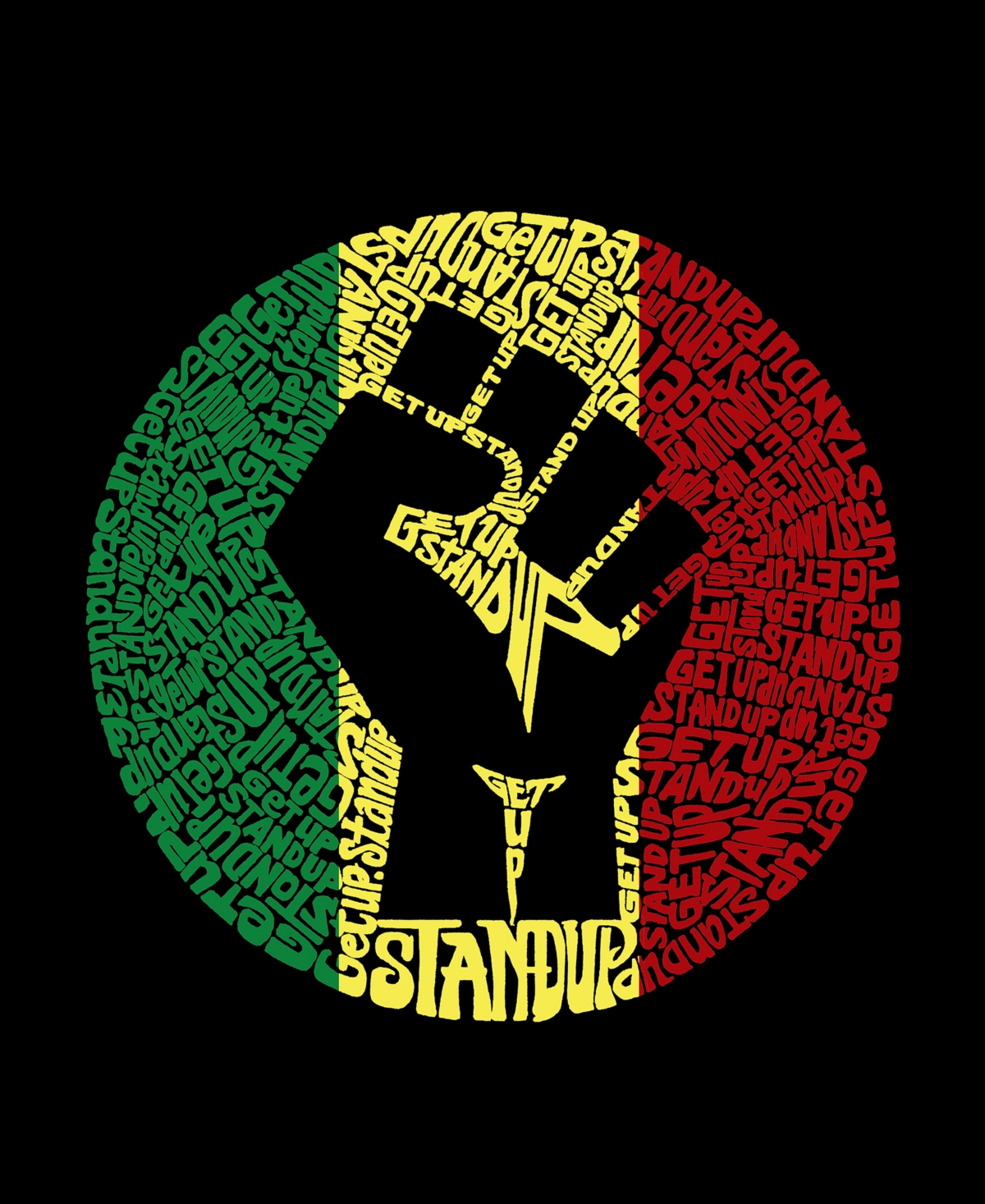 Men's Premium Blend Word Art Get Up Stand Up T-shirt