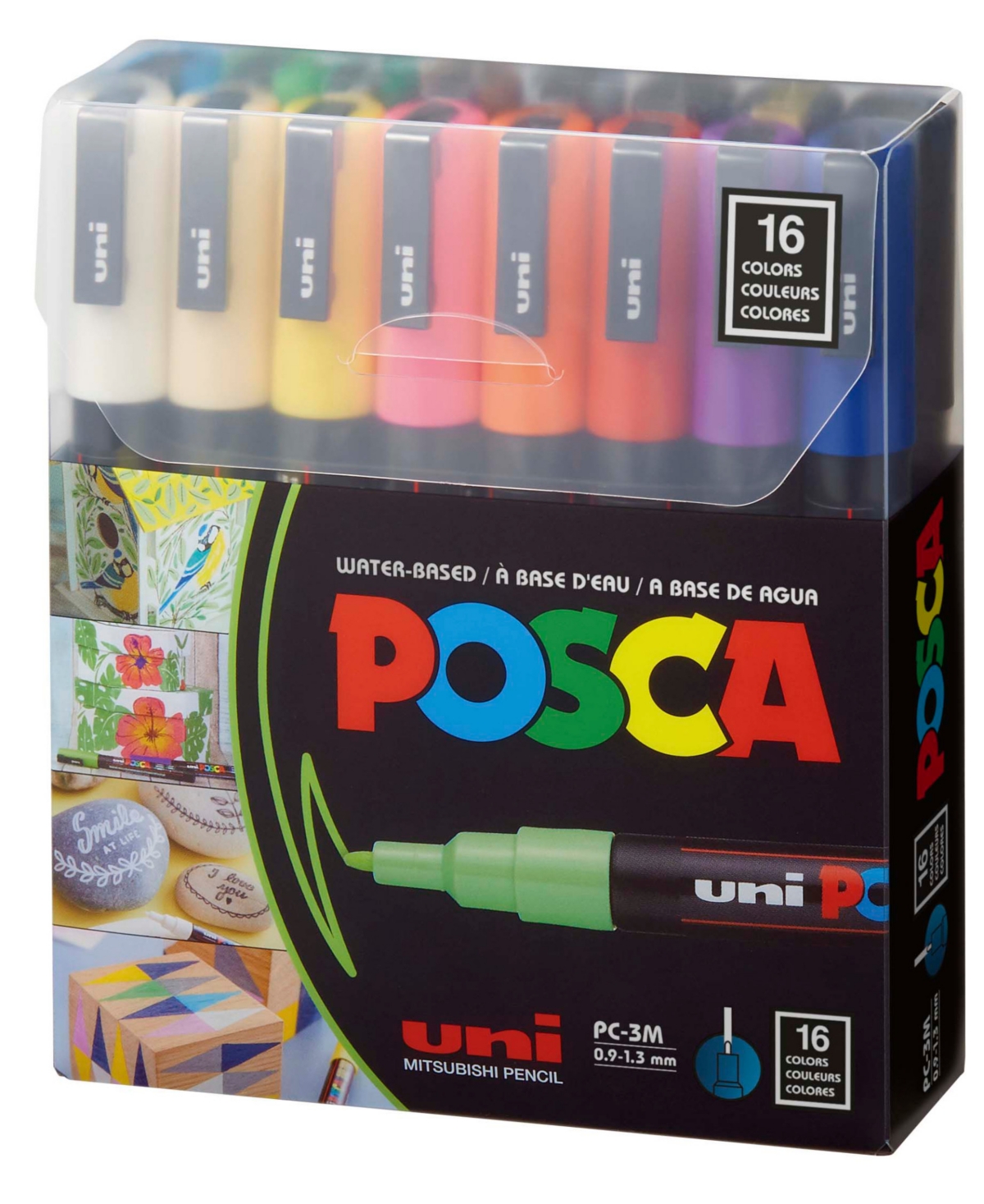 16-Color Paint Marker Set, Pc-3M Fine