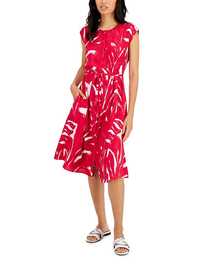 Women's Cap-Sleeve Shirtdress, Created for Macy's