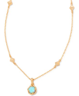 Kendra Scott - Gemstone Pendant Necklace, 16" + 2" extender