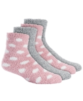 Charter Club Women's 2-Pack Holiday Fuzzy Butter Socks - Dots