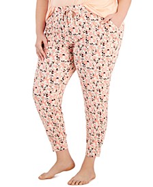 Plus Size Printed Jogger Pajama Pants, Created For Macy's