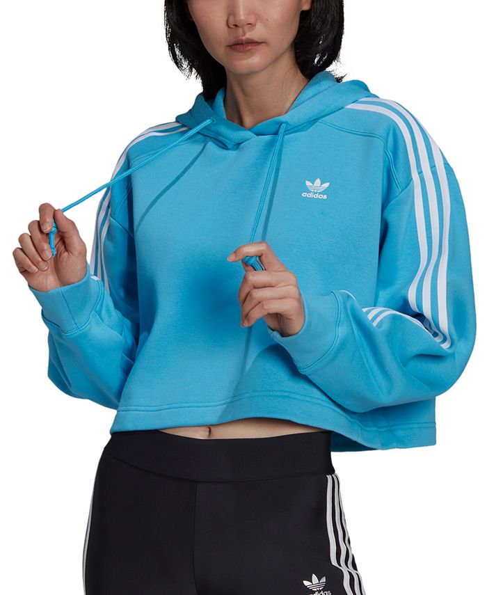 adidas Women's Cropped Hooded Sweatshirt Macy's