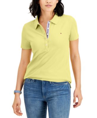 yellow polo t shirt women's