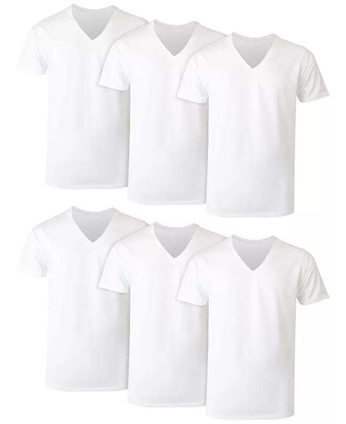 Men's Ultimate 6pk. V-Neck Undershirts - thumbnail 4