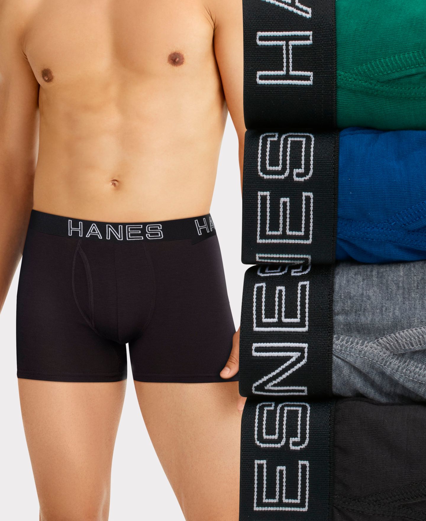 Бельё Total для мужчин, с поддержкой, 4 шт. — Hanes, цвет: Разноцветный — фото 2