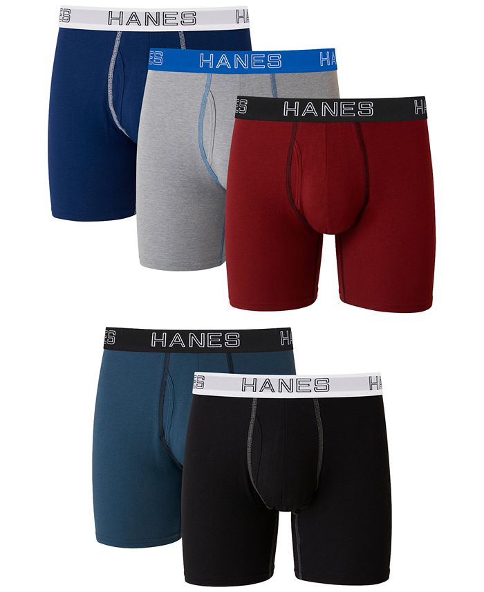Hanes - Men's 5-Pk. Ultimate&reg; Stretch Boxer Briefs