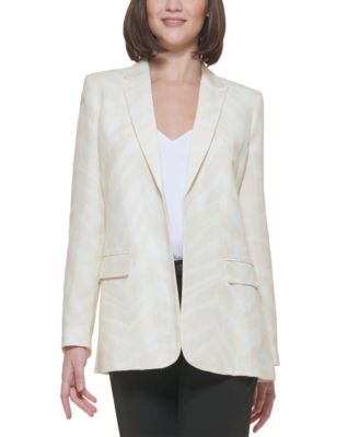 calvin klein blazer white