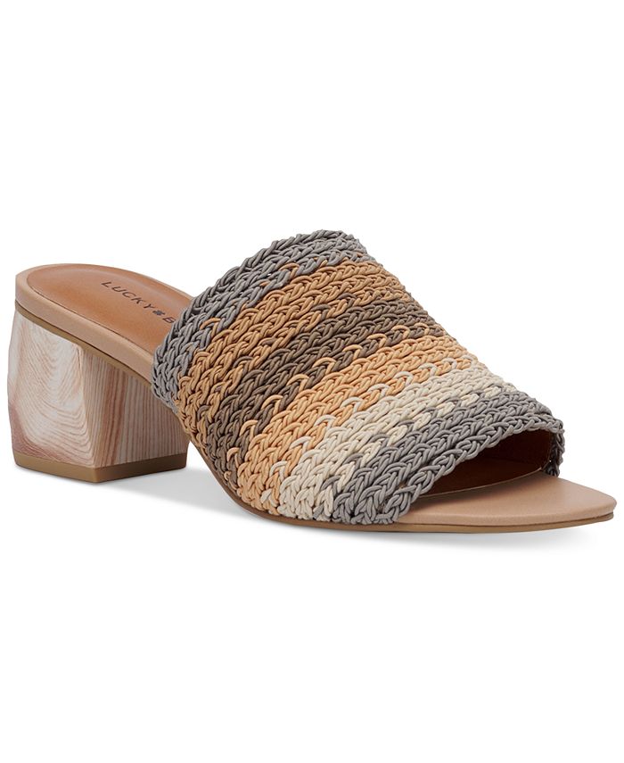 Lucky brand block heel sandals clearance