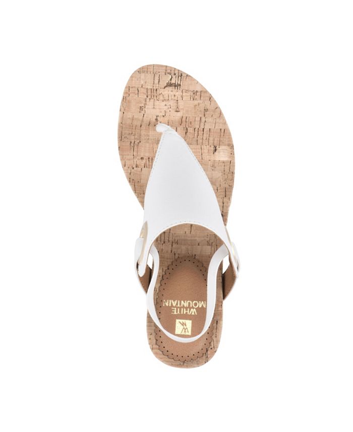 White mountain aida wedge sandal top
