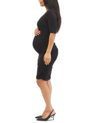 Side-Ruched Maternity Dress