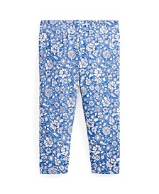 Baby Girls Floral Stretch Jersey Leggings