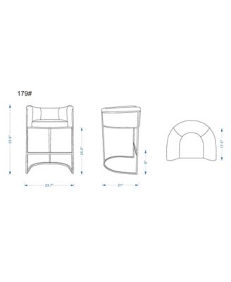 Cosmopolitan Leatherette Upholstered Counter Stool