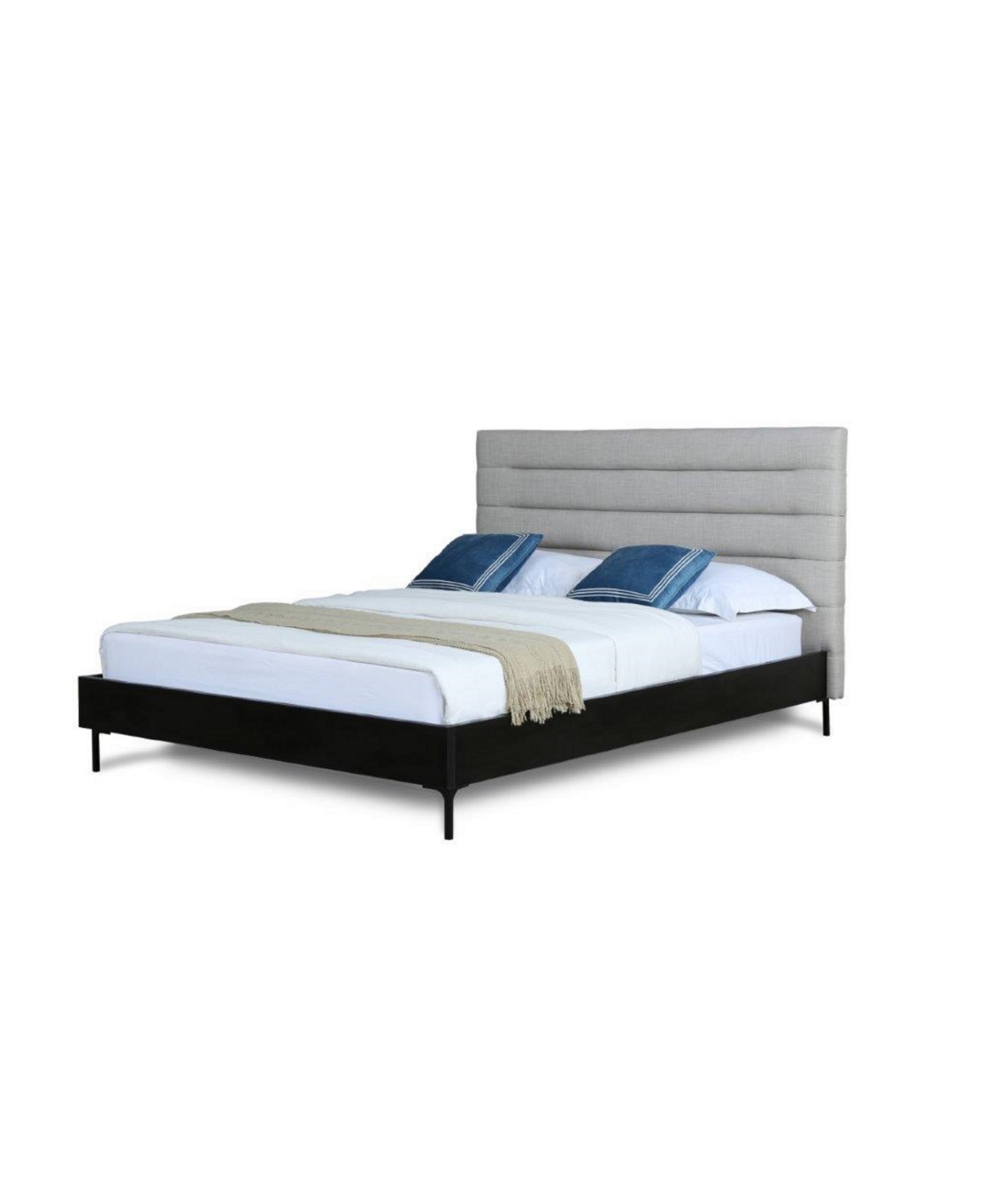 Shop Manhattan Comfort Schwamm Full Bed In Light Gray
