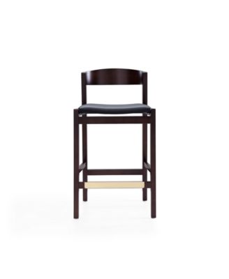 Klismos 3-Piece Leatherette Upholstered Counter Stool Set