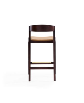 Klismos 3-Piece Leatherette Upholstered Counter Stool Set