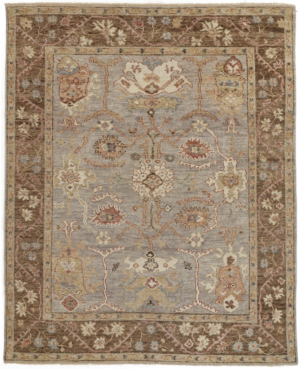 Feizy Elysee ELY6506 3'6in x 5'6in Area Rug - Gray, Brown