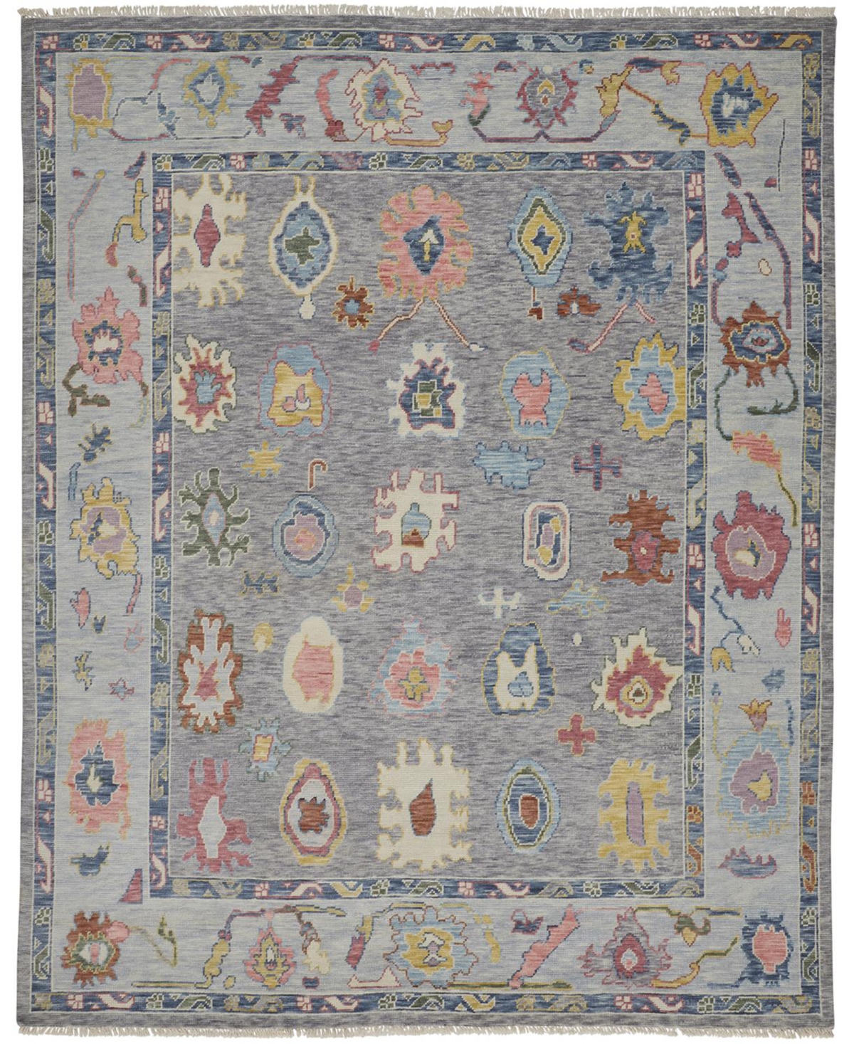 Simply Woven Karina R6792 3'6" X 5'6" Area Rug In Gray,blue