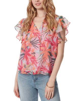 Jessica Simpson - Women's Alaina Flutter-Sleeve Top