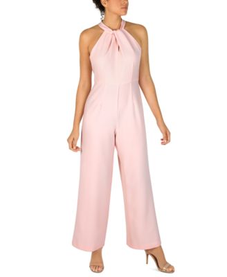Twist-Front Halter Jumpsuit