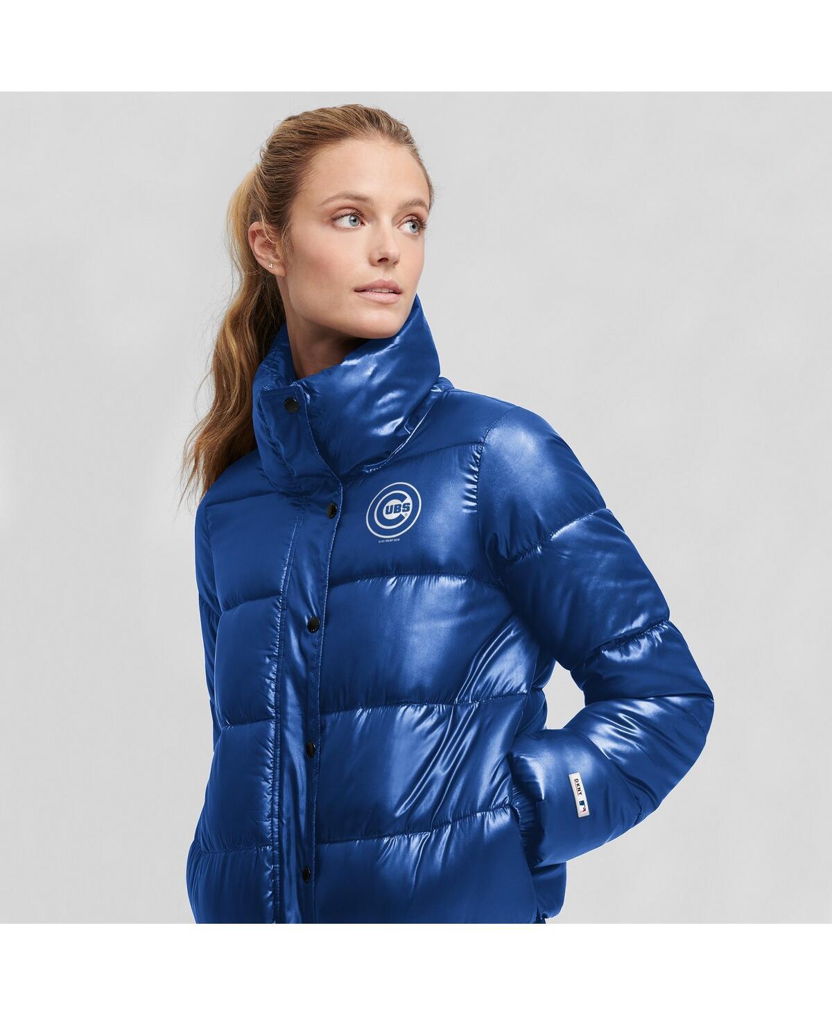 Dkny puffer jacket women's blue on sale