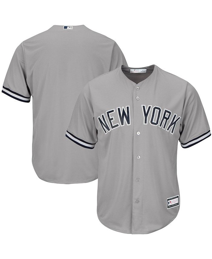 Profile Men's Gray New York Yankees Big & Tall Replica Team Jersey
