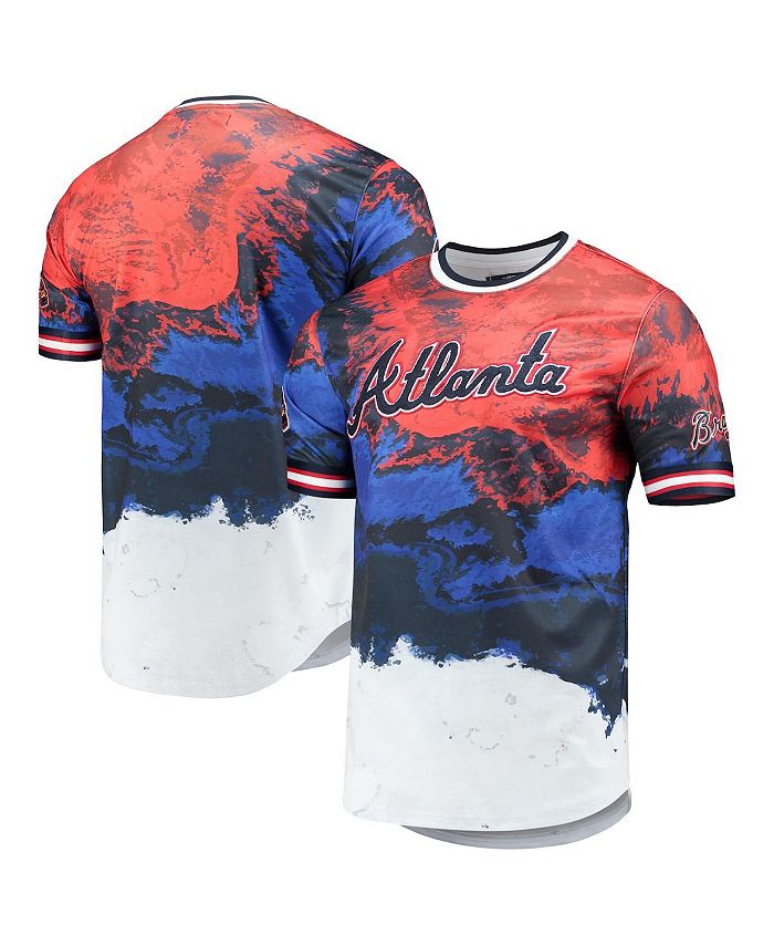 Atlanta Braves Pro Standard Dip-Dye T-Shirt - Navy