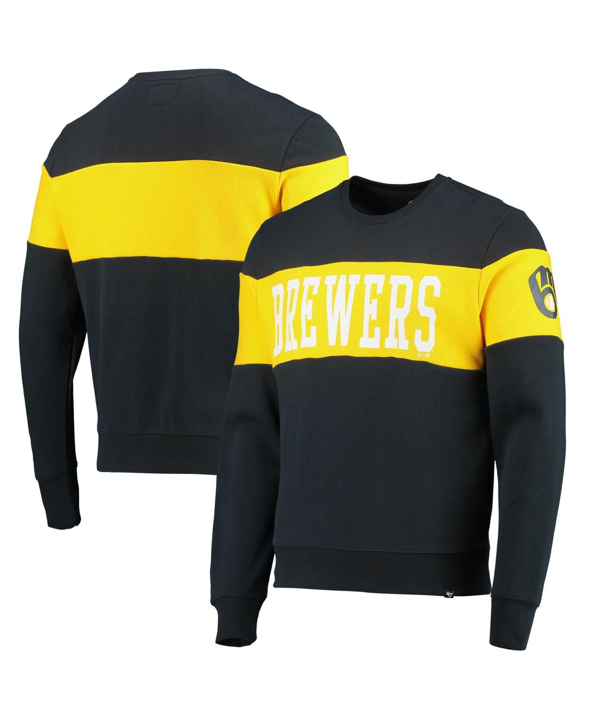 47 Brand Men's '47 Navy Milwaukee Brewers Interstate Pullover Sweatshirt