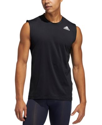 adidas men's techfit fitted sleeveless tank top