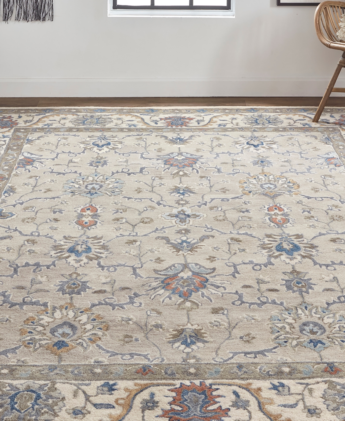 Feizy Rylan R8640 8' X 10' Area Rug In Gray,blue