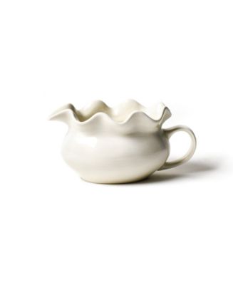 Coton Colors Signature White Ruffle Gravy Boat - Macy's