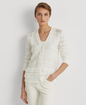 ralph lauren fringe sweater