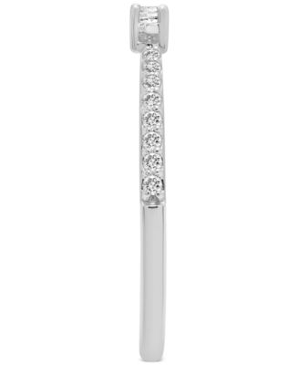 Diamond Cuff Statement Ring (1/10 ct. t.w.) in 14k Yellow or White Gold, Created for Macy's
